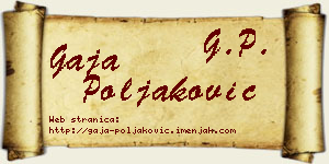 Gaja Poljaković vizit kartica
